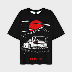 Мужская футболка оверсайз Мазда RX - 7 JDM Style