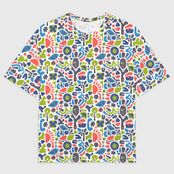 Футболка оверсайз мужская Этно орнамент, цвет: 3D-принт