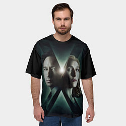 Футболка оверсайз мужская X - Files, цвет: 3D-принт — фото 2