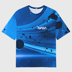 Футболка оверсайз мужская Космическое пространство - NASA - Planet, цвет: 3D-принт
