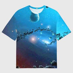 Футболка оверсайз мужская Бесконечное космическое пространство - Nasa, цвет: 3D-принт