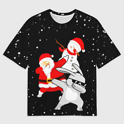 Футболка оверсайз мужская Герои нового года дэбуют, цвет: 3D-принт
