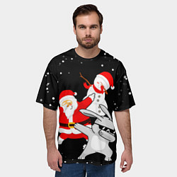 Футболка оверсайз мужская Герои нового года дэбуют, цвет: 3D-принт — фото 2