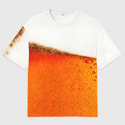 Мужская футболка оверсайз Тёмное пиво