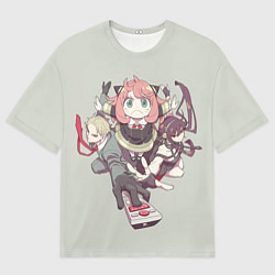 Футболка оверсайз мужская Семья шпиона вместе, цвет: 3D-принт