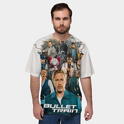 Футболка оверсайз мужская Bullet train, цвет: 3D-принт — фото 2