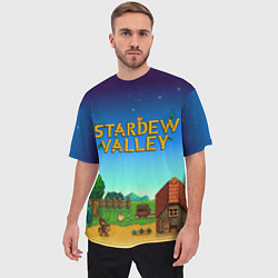Футболка оверсайз мужская Мой дом в Stardew Valley, цвет: 3D-принт — фото 2