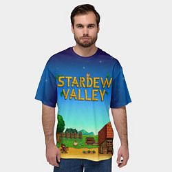 Футболка оверсайз мужская Мой дом в Stardew Valley, цвет: 3D-принт — фото 2