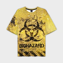 Футболка оверсайз мужская Danger biohazard, цвет: 3D-принт