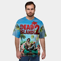 Футболка оверсайз мужская Dead island two, цвет: 3D-принт — фото 2