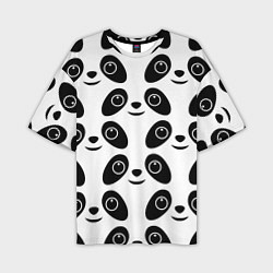 Футболка оверсайз мужская Panda bing dun dun, цвет: 3D-принт