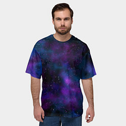 Футболка оверсайз мужская Космос с галактиками, цвет: 3D-принт — фото 2