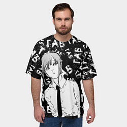 Футболка оверсайз мужская Макима: гав-гав, цвет: 3D-принт — фото 2