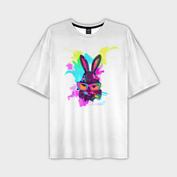 Футболка оверсайз мужская Rabbit casuall, цвет: 3D-принт