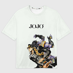 Футболка оверсайз мужская Стенд Джотаро Куджо Star Platinum, цвет: 3D-принт