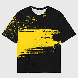 Футболка оверсайз мужская Желтое граффити, цвет: 3D-принт
