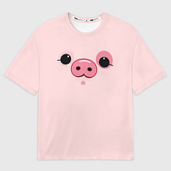 Футболка оверсайз мужская Пухля, цвет: 3D-принт