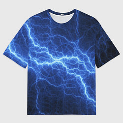 Футболка оверсайз мужская Разряд электричества, цвет: 3D-принт