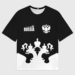 Футболка оверсайз мужская Russia national team, цвет: 3D-принт