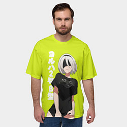 Футболка оверсайз мужская YoRHa 2-gou B-gata, цвет: 3D-принт — фото 2