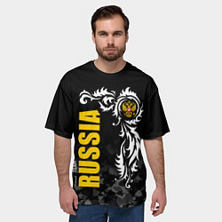 Футболка оверсайз мужская Russia national team: национальная сборная, цвет: 3D-принт — фото 2