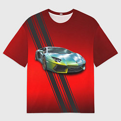 Футболка оверсайз мужская Итальянский суперкар Lamborghini Reventon, цвет: 3D-принт