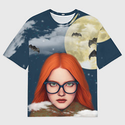 Футболка оверсайз мужская Рыжая волшебница, цвет: 3D-принт