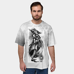 Футболка оверсайз мужская Древлок, цвет: 3D-принт — фото 2
