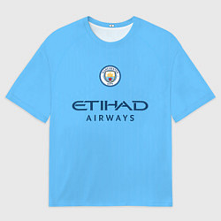Футболка оверсайз мужская Джек Грилиш Манчестер Сити форма 2223 домашняя, цвет: 3D-принт