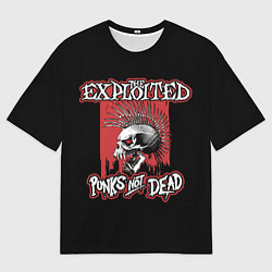 Футболка оверсайз мужская Exploited - punks not dead, цвет: 3D-принт