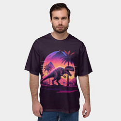 Футболка оверсайз мужская Retrowave Trex, цвет: 3D-принт — фото 2