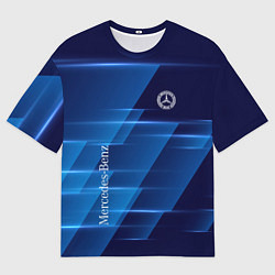 Футболка оверсайз мужская Mercedes Benz sign, цвет: 3D-принт