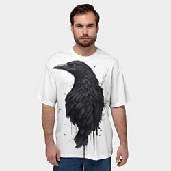 Футболка оверсайз мужская Черный странник, цвет: 3D-принт — фото 2