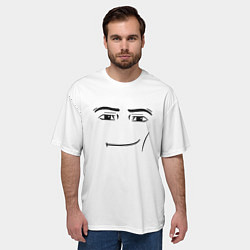 Футболка оверсайз мужская Одежда Man Face Roblox, цвет: 3D-принт — фото 2