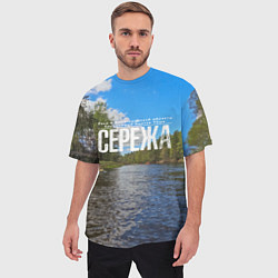 Футболка оверсайз мужская Сплав по русским рекам, цвет: 3D-принт — фото 2