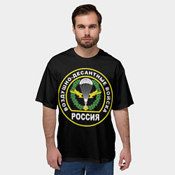 Футболка оверсайз мужская ВДВ - логотип, цвет: 3D-принт — фото 2