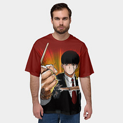 Футболка оверсайз мужская Магия и мускулы - Мэш ломает палочку, цвет: 3D-принт — фото 2