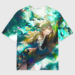 Футболка оверсайз мужская Геншин Импакт: Кирара, цвет: 3D-принт