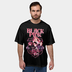 Футболка оверсайз мужская Blackpink k-pop, Блэкпинк, цвет: 3D-принт — фото 2