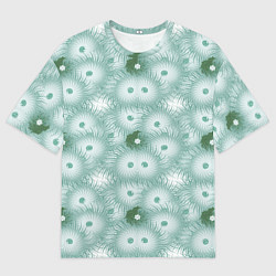 Футболка оверсайз мужская Астра - поле цветов, цвет: 3D-принт
