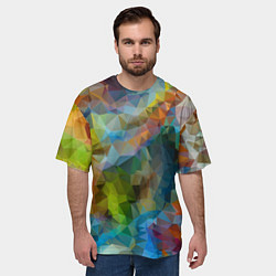 Футболка оверсайз мужская Color pattern, цвет: 3D-принт — фото 2