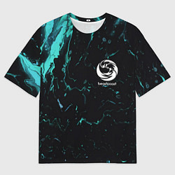 Мужская футболка оверсайз Beastcoast абстракт