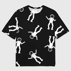 Футболка оверсайз мужская День космонавтики, цвет: 3D-принт