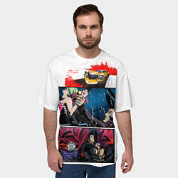 Футболка оверсайз мужская Аниме Red Line, цвет: 3D-принт — фото 2