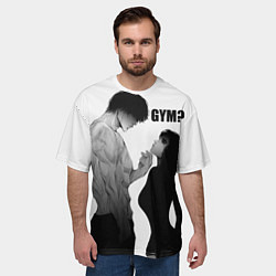 Футболка оверсайз мужская Gym?, цвет: 3D-принт — фото 2