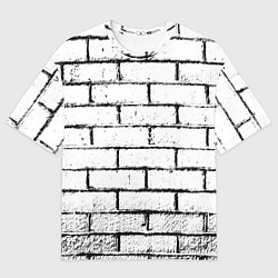 Мужская футболка оверсайз White wall