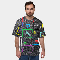 Футболка оверсайз мужская Цифровой шум, цвет: 3D-принт — фото 2