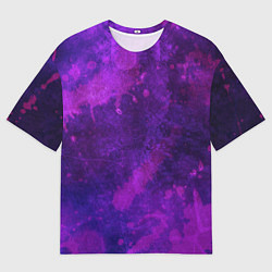 Футболка оверсайз мужская Текстура - Purple explosion, цвет: 3D-принт