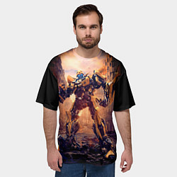 Футболка оверсайз мужская Трансформеры: Бамблби, цвет: 3D-принт — фото 2