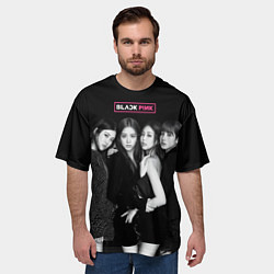 Футболка оверсайз мужская Blackpink - girl group, цвет: 3D-принт — фото 2